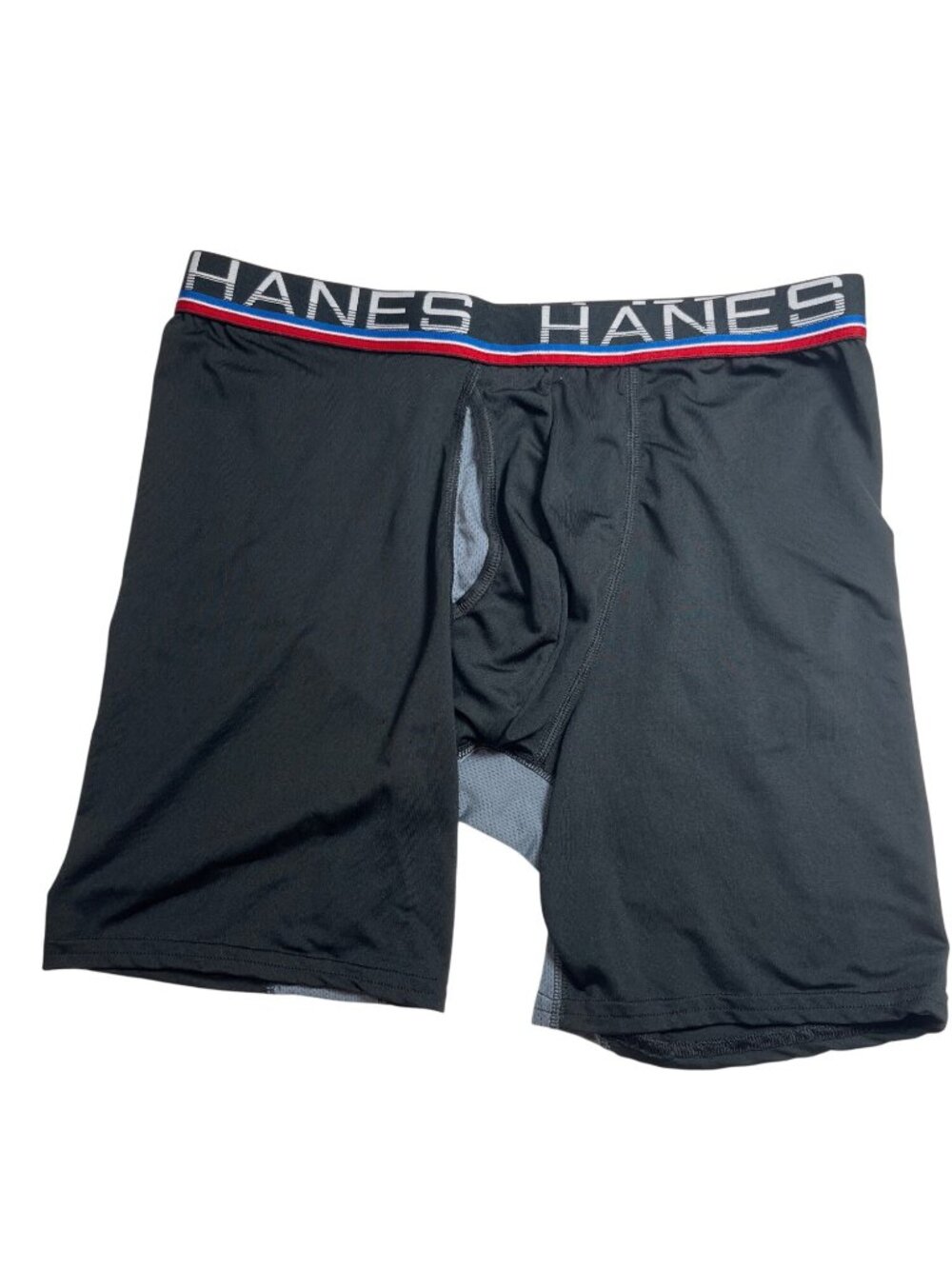 Hanes Mens X-Temp Boxer Briefs With Total Support Pouch Black Large 99g
